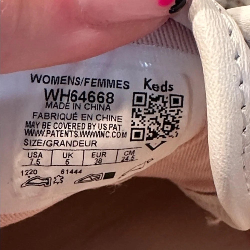 Kate Spade White embroidered leopard Patterned Sneakers